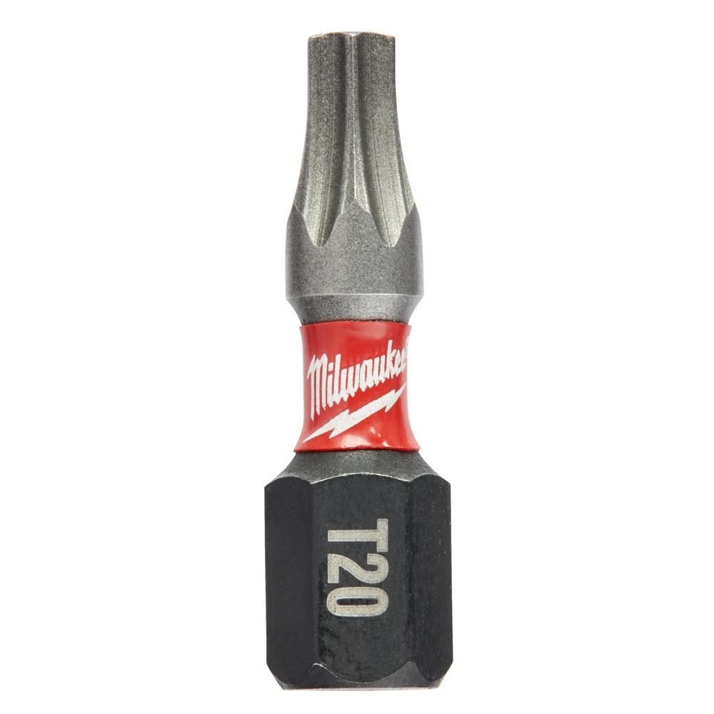 48-32-5011 Shockwave Single Ended Impact Insert Bit, T20 Torx Point, 1 in OAL, 1/4 in, 76 Alloy Steel