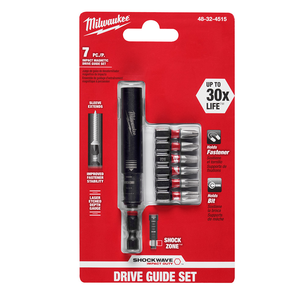 48-32-4515 Shockwave Impact Magnetic Drive Guide Set, 1/4 in Drive, 76 Alloy Steel