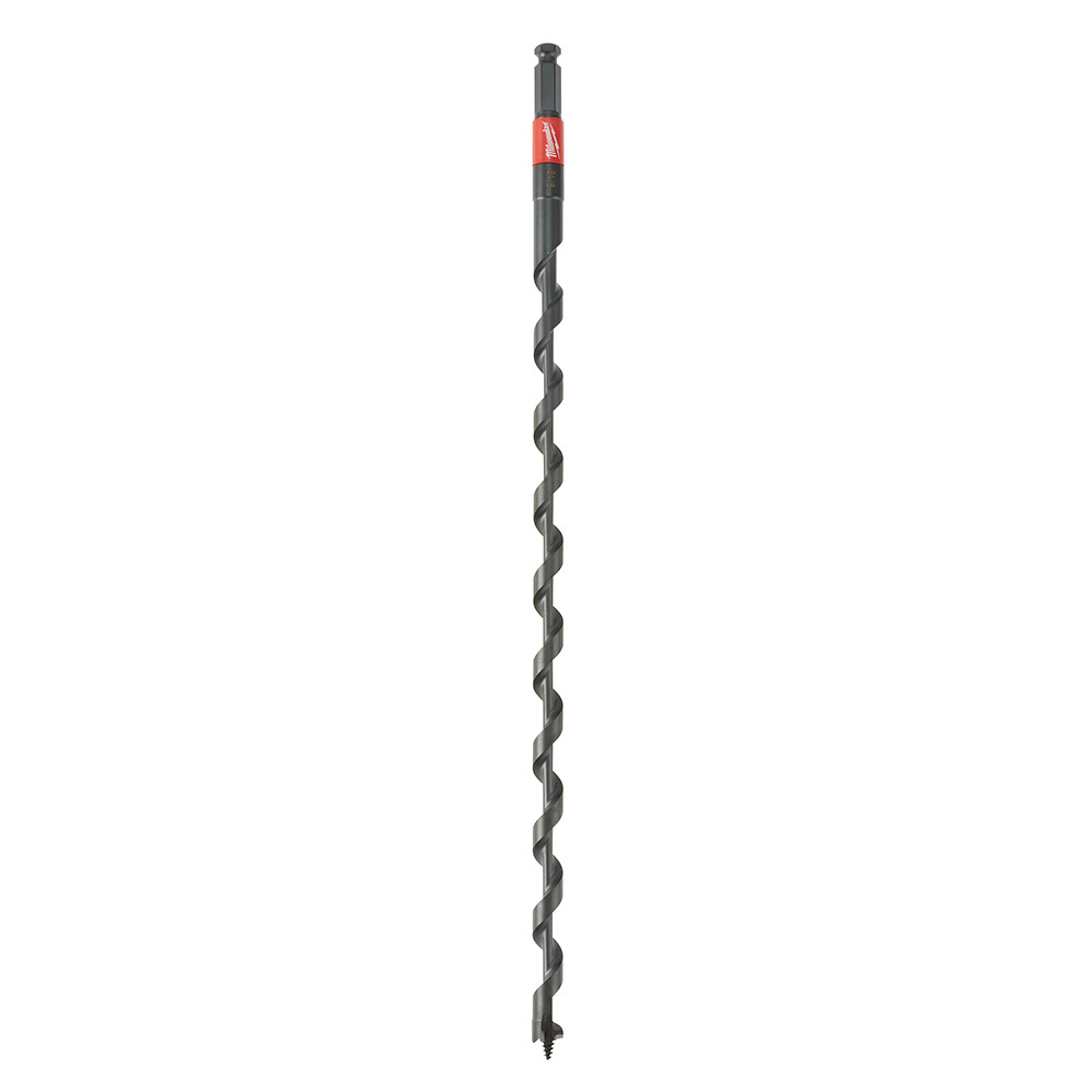 48-13-6704 Shockwave Linemans Impact Auger Bit, 5/8 in Dia, 18 in OAL, Wide Flute, 7/16 in Shank