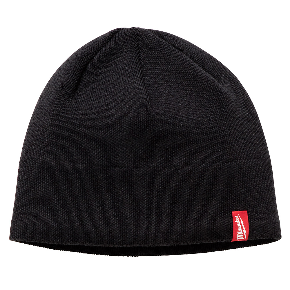 502B Insulated Wind/Water-Resistant Knit Hat, 1-Size Fits Most, Black, Fleece Lined Polyester, Pull Over Closure