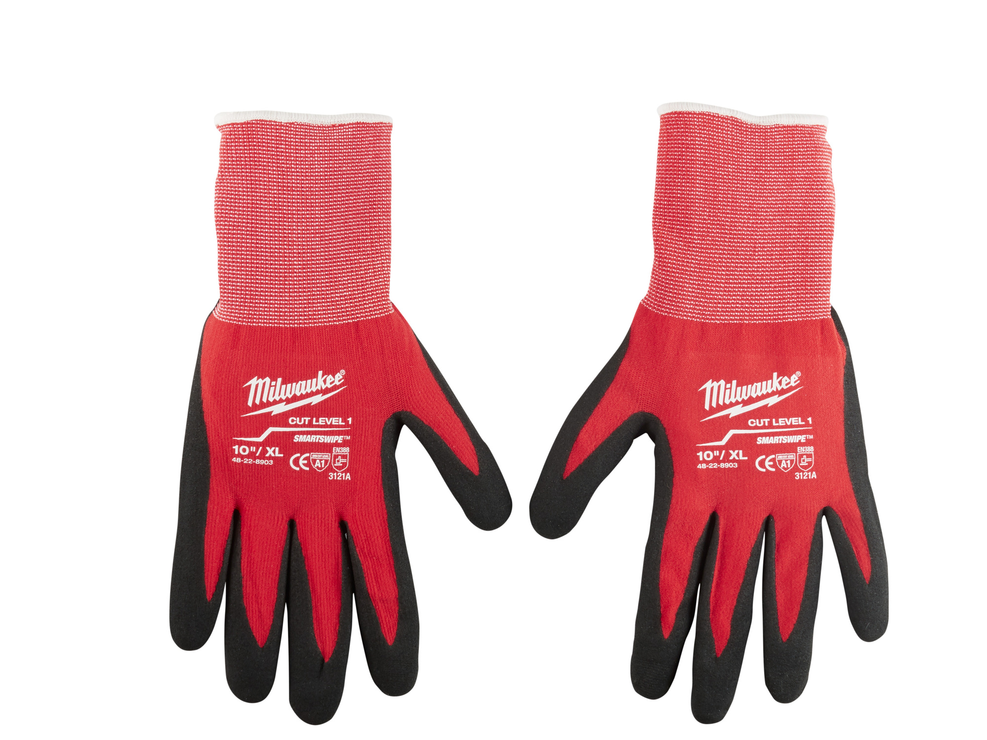 48-22-8903 Breathable Unisex Gloves, XL, Nylon/Lycra Blend, Knit Wrist Cuff, Resists: Cut and Puncture, ANSI Cut-Resistance Level: A1, ANSI Puncture-Resistance Level: 1