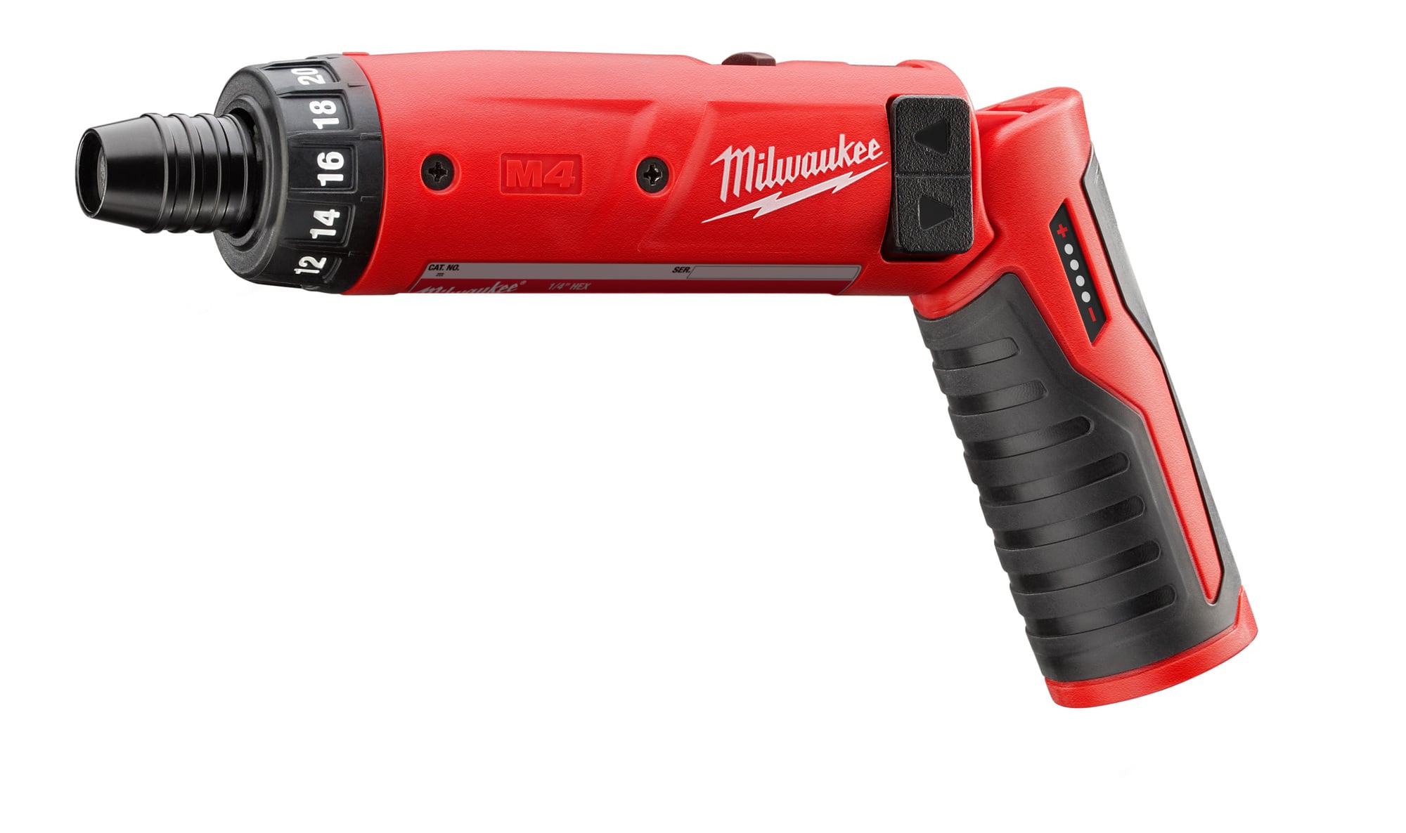 2101-20 M4 Cordless Screwdriver, 1/4 in Chuck, 4 VDC, 44 in-lb Torque, Li-Ion Battery