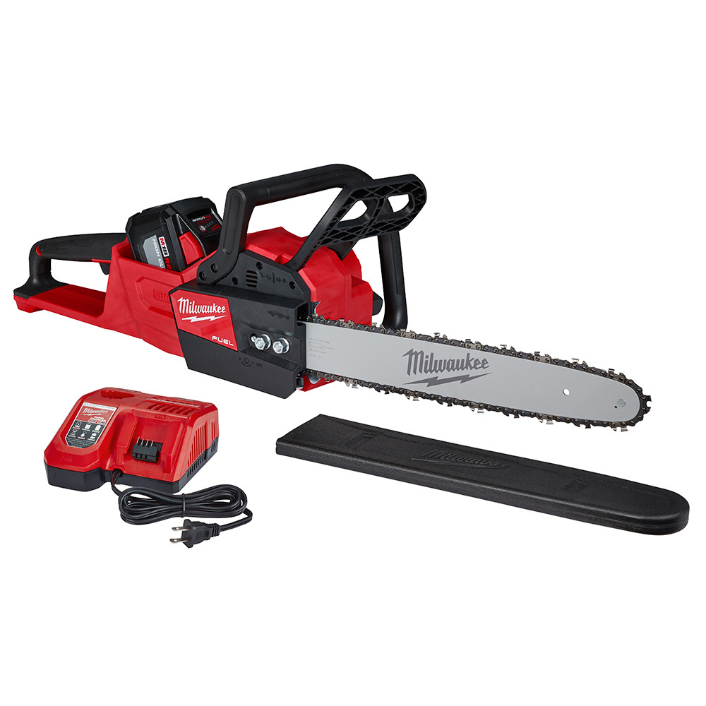2727-21HD M18 Fuel Cordless Chain Saw Kit, 0.043 in Bar/Chain, 16 in L Bar/Chain, 18 V, 15 Ah Li-Ion Battery