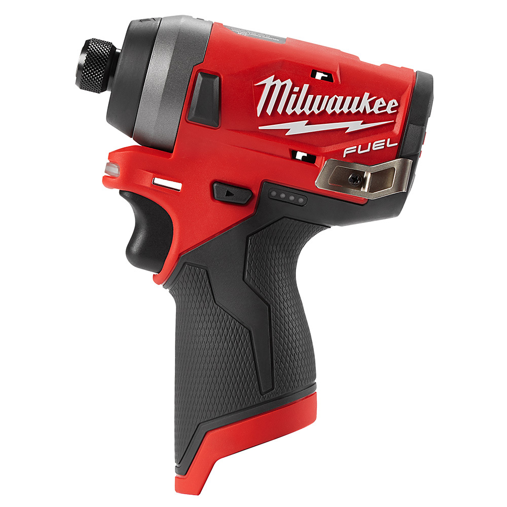 2553-20 M12 Fuel Cordless Impact Driver, 1/4 in Hex Drive, 4000 bpm, 1300 in-lb Torque, 12 VAC, 5.1 in OAL
