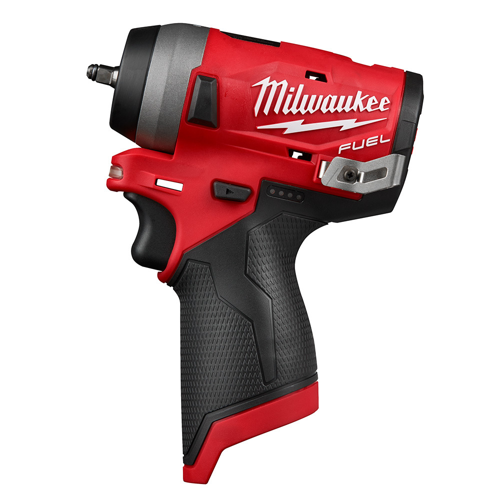 2552-20 M12 Stubby Cordless Impact Wrench, 1/4 in Straight Drive, 4000 bpm, 100 ft-lb Torque, 12 V DC, 5.1 in OAL
