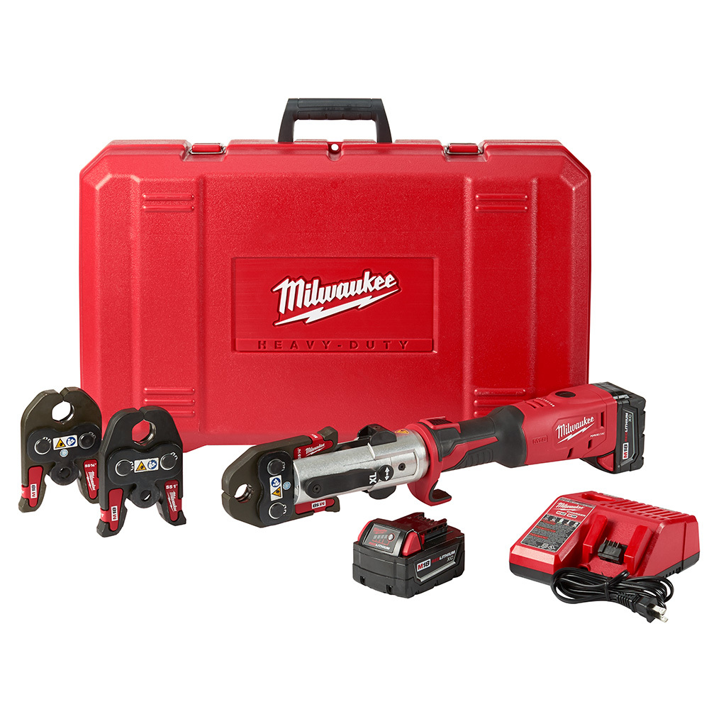 2773-22L M18 Force Logic Long Throw Cordless Press Tool Kit, 7200 lb Crimping, 18 V DC, Li-Ion Battery, 18.3 in OAL