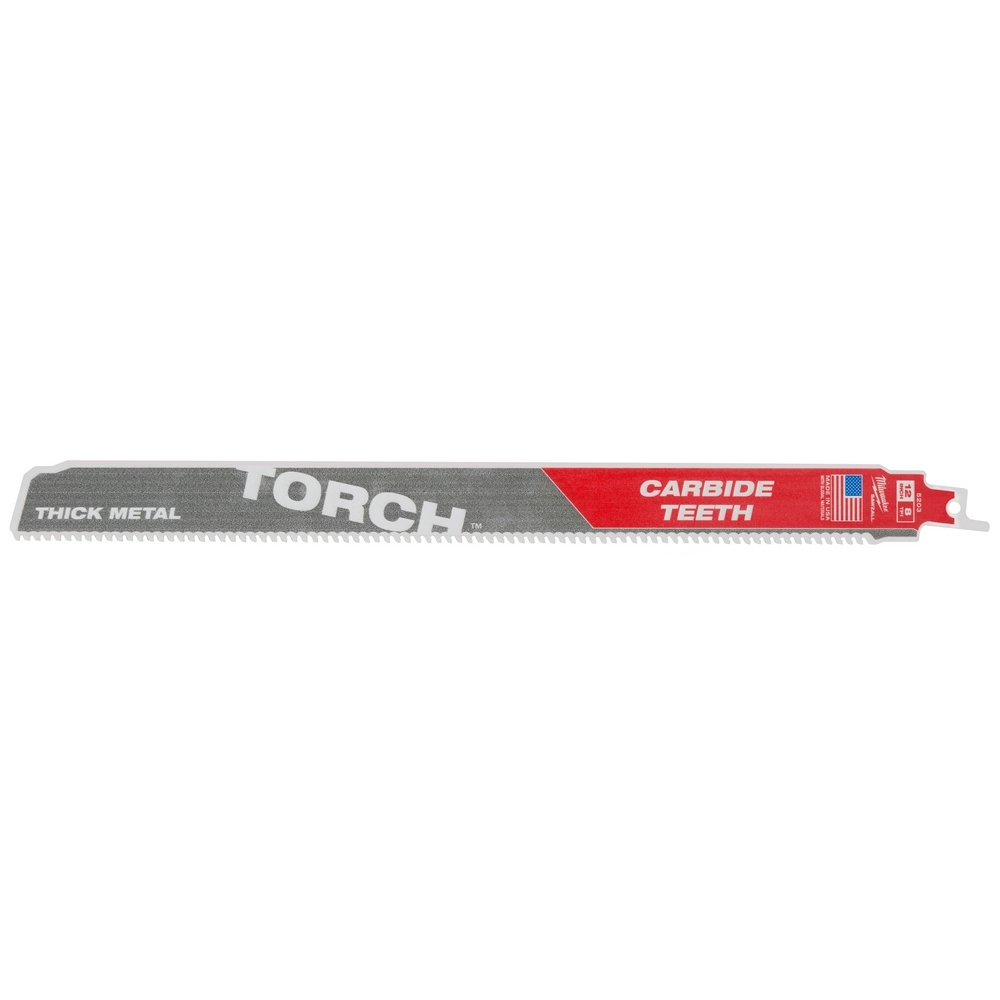 48-00-5203 Sawzall Torch Reciprocating Saw Blade, 12 in L, 7 TPI, Carbide Body