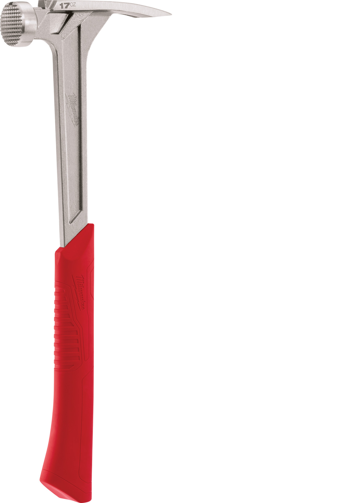48-22-9016 Framing Hammer, 16-1/8 in OAL, Milled Face, 17 oz Steel Head, Anti-Ring Straight Claw