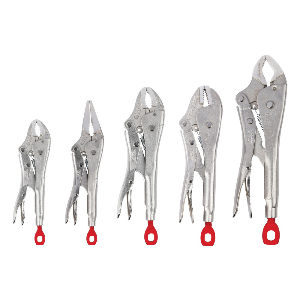 48-22-3695 Torque Lock Plier Kit, Locking, 5 Pieces, 4.1 in OAL