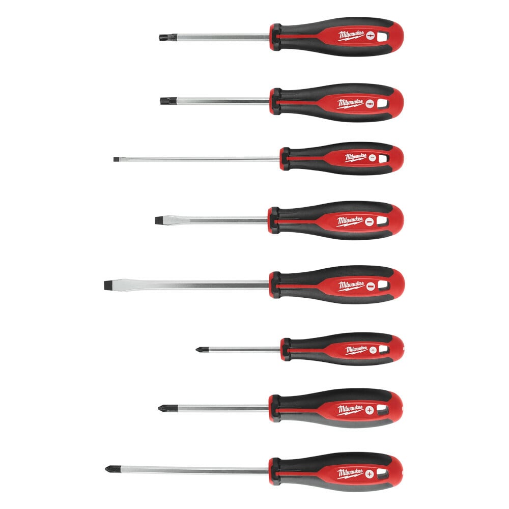 48-22-2708 Screwdriver Kit With ECX Redesigned Handle, 8 Pieces, Steel