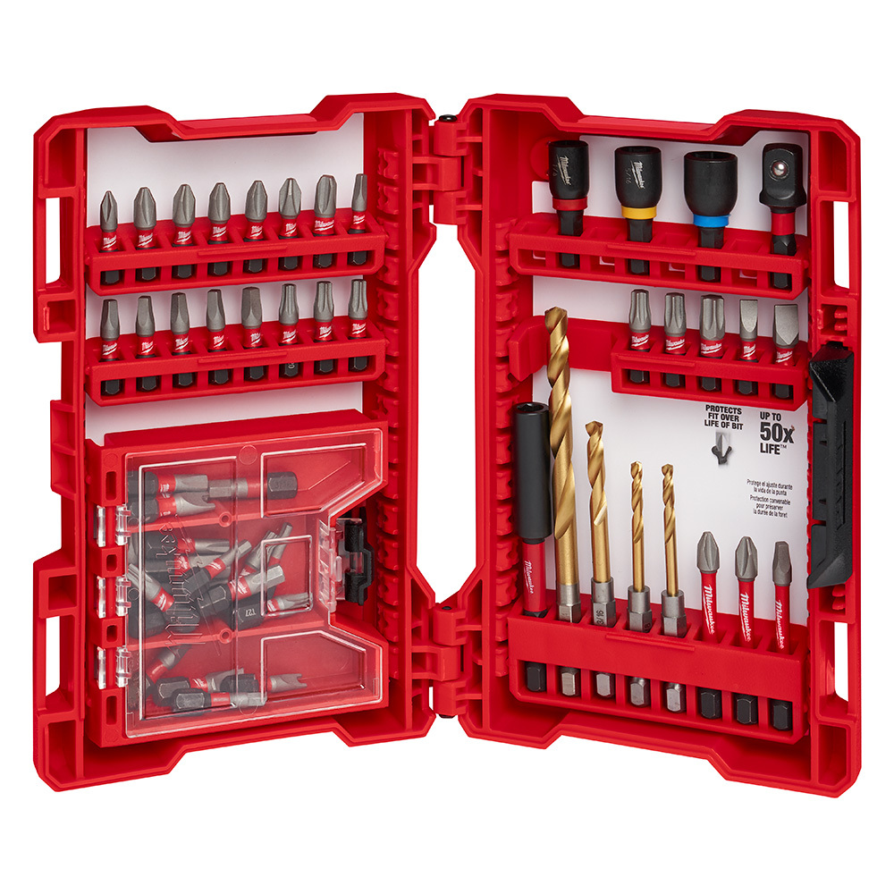 48-32-4025 Impact Duty Electricians Drill and Drive Set, 52 Pieces, 1/4 in Shank, Steel