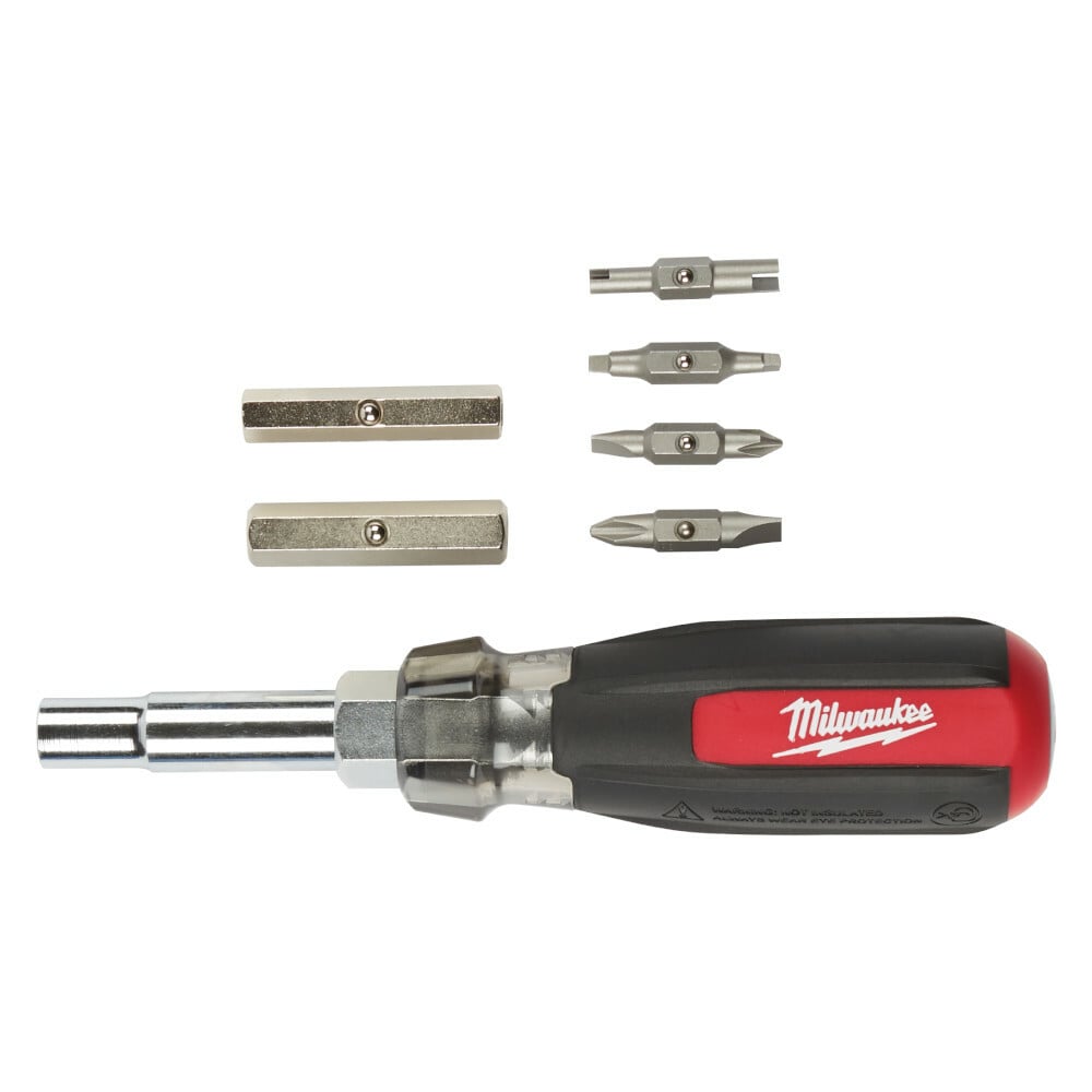 48-22-2881 13-in-1 Double Ended Multi-Bit Screwdriver, 7 Pieces, Cushion Grip Handle, Steel