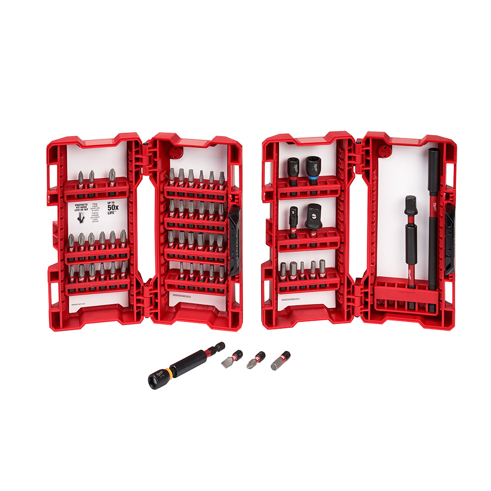 48-32-4028 Impact Duty Driver Bit Set, 55 Pieces, 1/4 in Shank, Steel