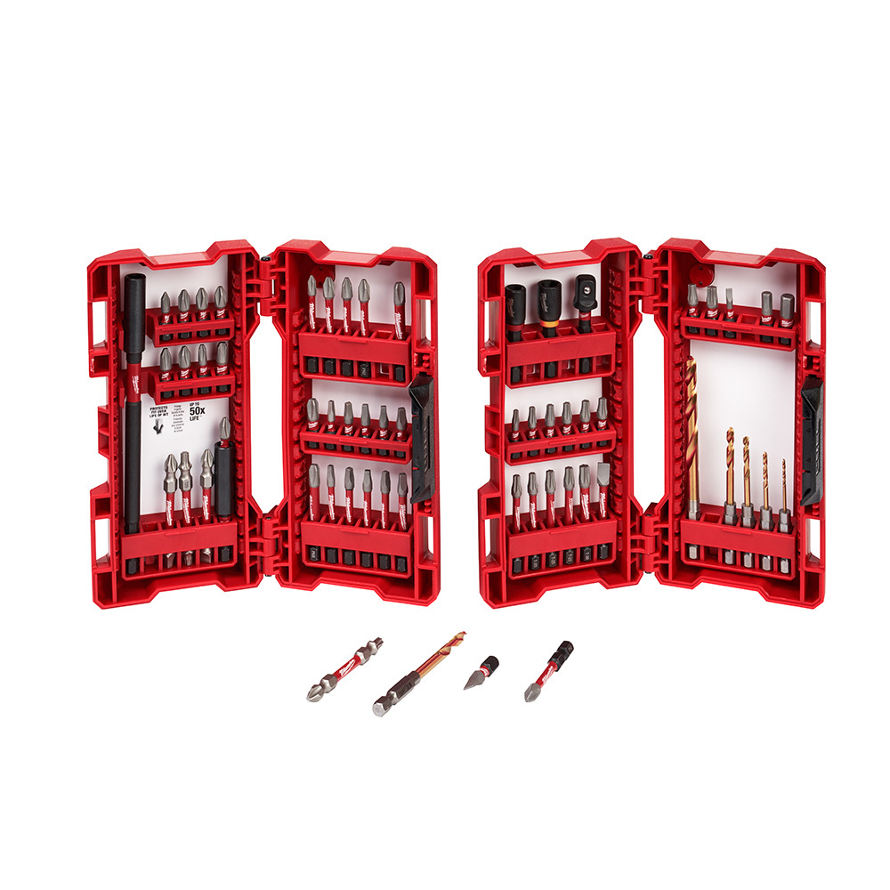 48-32-4029 Impact Duty Drill and Drive Set, 60 Pieces, 1/4 in Shank, Steel