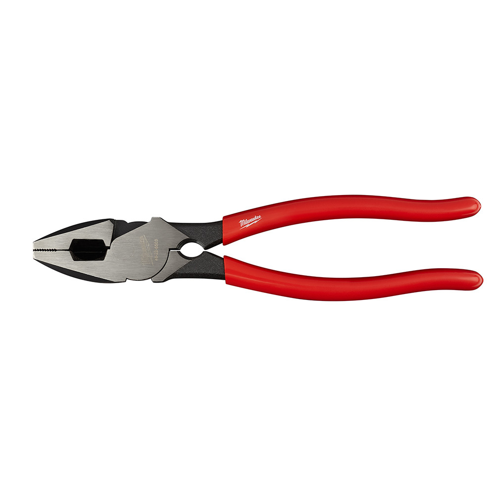 48-22-6503 High Leverage Linemans Plier With Thread Cleaner, 1.44 in Nominal, 1.6 in L x 0.75 in W x 0.5781 in THK Steel, 9 in OAL