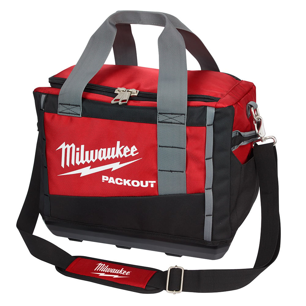 48-22-8321 Packout Zipper Tool Bag, 1680D Ballistic Nylon, Black/Red