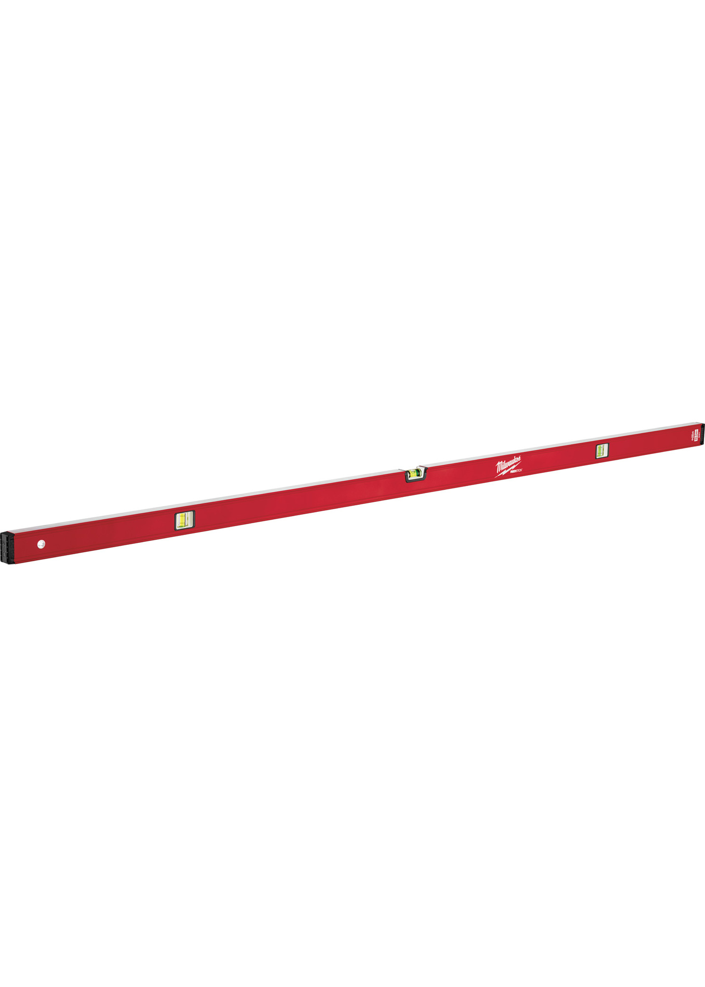 MLCM72 Redstick Compact Box Level, 72 in L, 3 Vials, Metal/Polymer, (1) Level/(2) Plumb Vial Position, 0.0005 in Accuracy