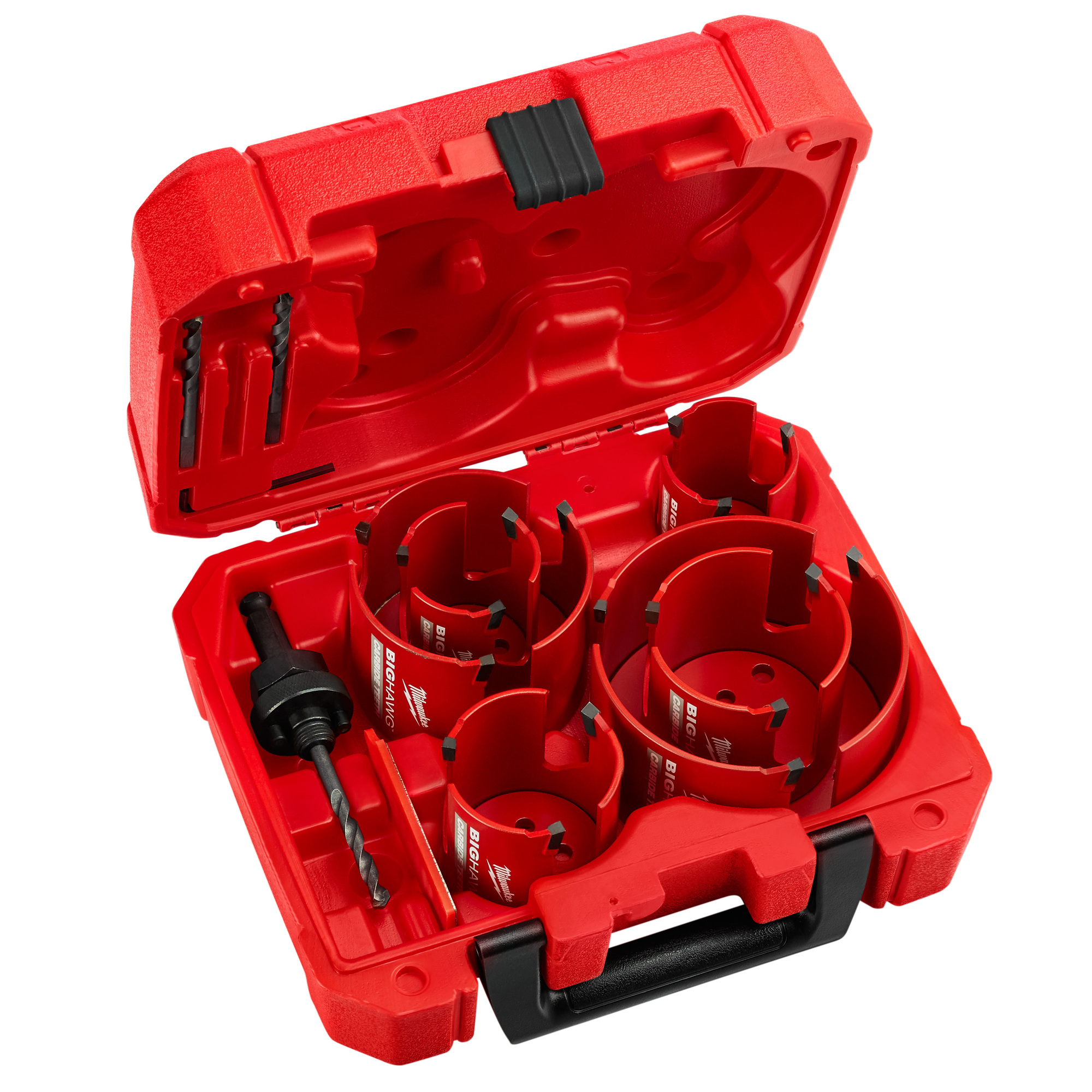 49-56-9290 Big Hawg Hole Saw Kit, 10 Pieces, Carbide