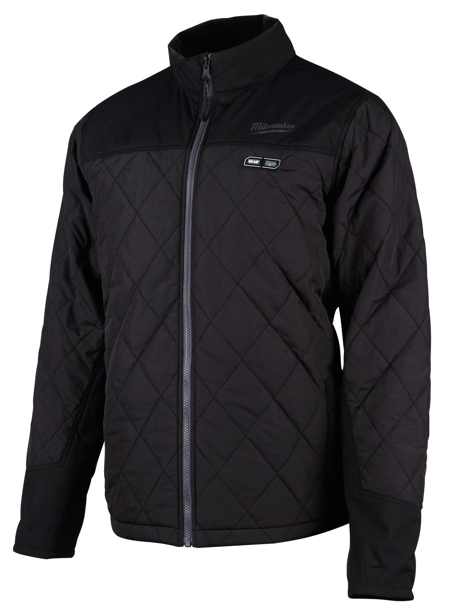 203B-21M M12 Insulated Heated Jacket Kit, M, Black, Polyester/Brushed Tricot Lining, 40 to 42 in Chest, Resists: Water and Wind