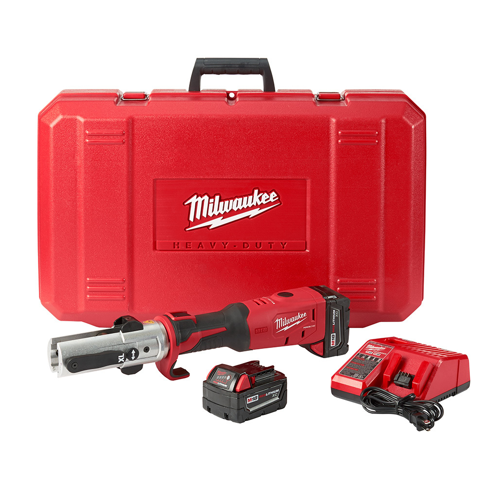 2773-20L M18 Force Logic Long Throw Cordless Press Tool Kit, 7200 lb Crimping, 18 V DC, Li-Ion Battery, 18.3 in OAL