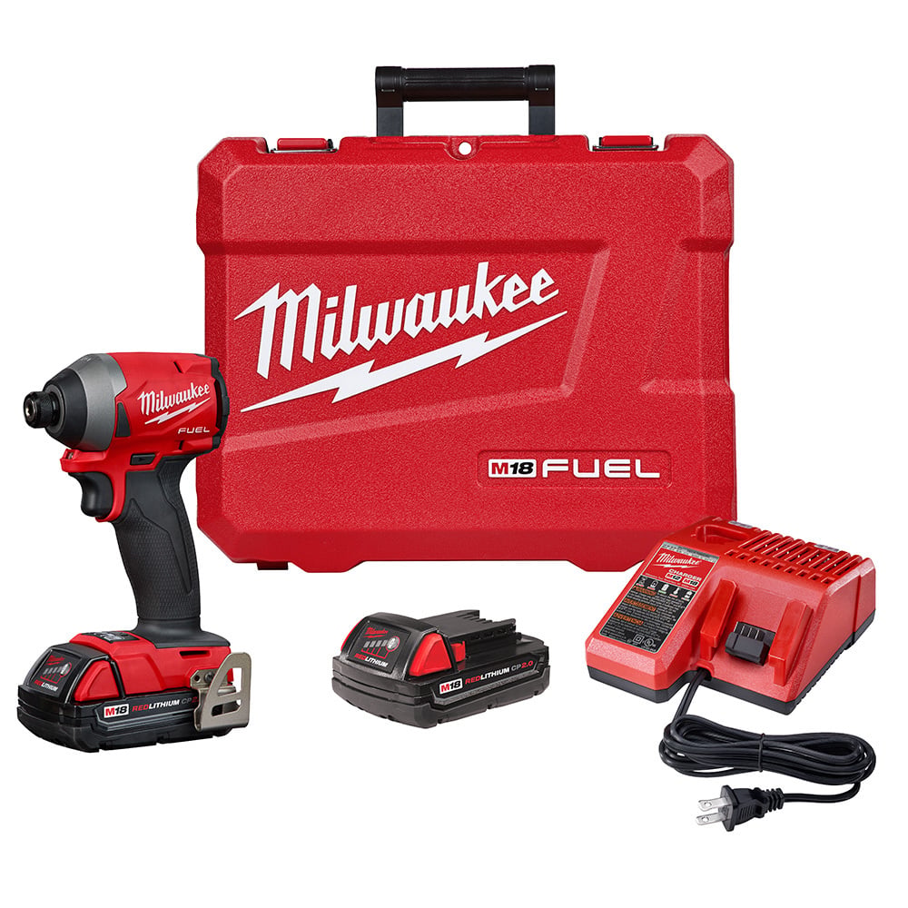 2853-22CT M18 Fuel Cordless Impact Driver Kit, 1/4 in Hex Drive, 4300 bpm, 2000 in-lb Torque, 18 V DC, 4.59 in OAL