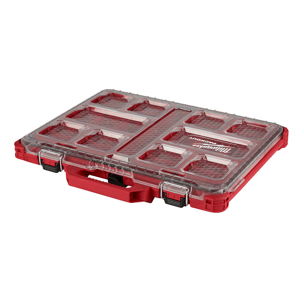 48-22-8431 Packout Low Profile Tool Organizer, 2.52 in H x 16.38 in W x 19.76 in D, Polymer, Red