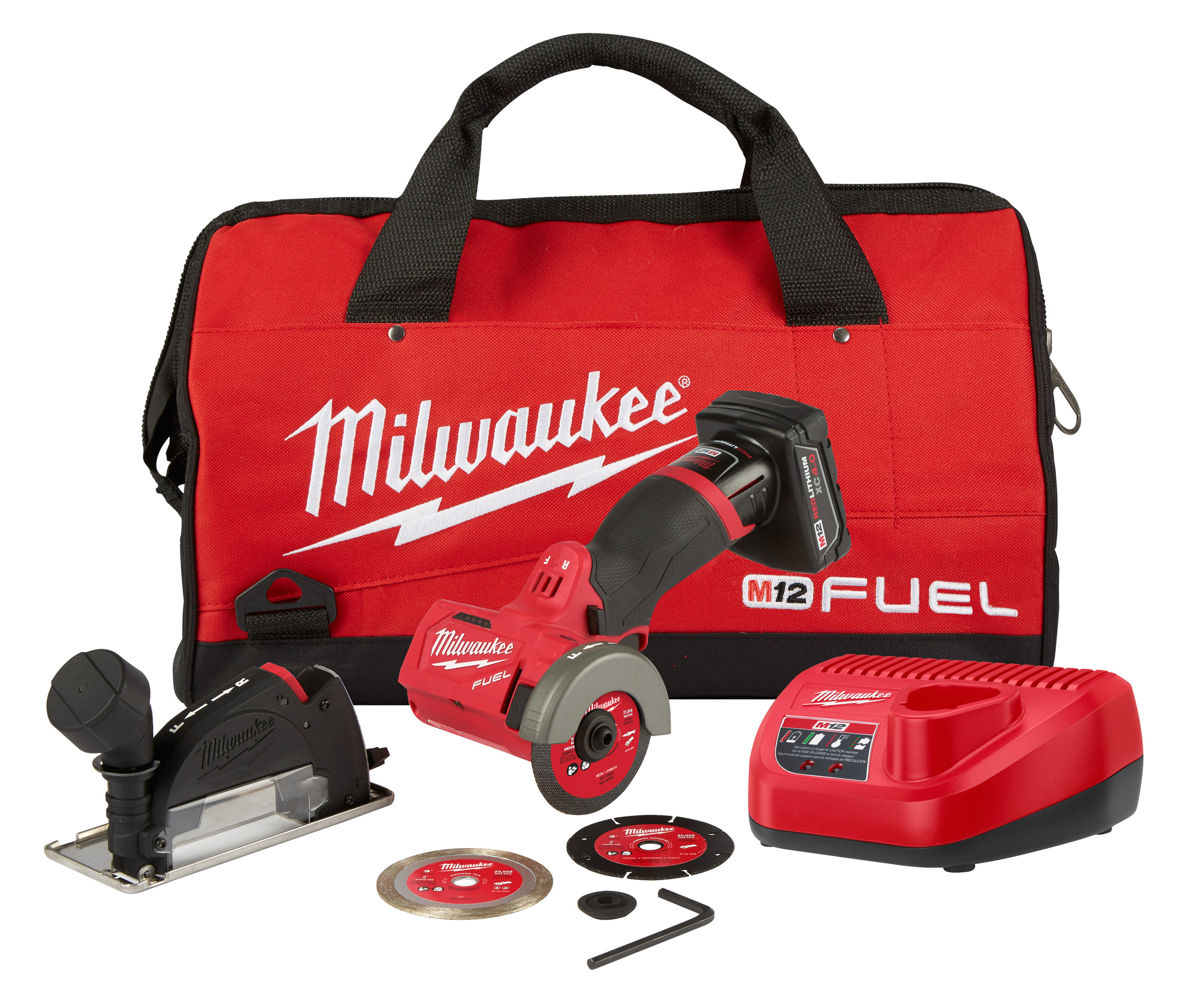 2522-21XC M12 Fuel Compact Cordless Cut-Off Saw Kit, 3 in Blade