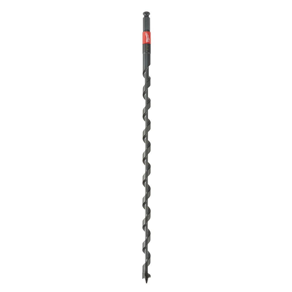 48-13-6702 Shockwave Impact Auger Bit, 1/2 in Dia, 18 in OAL, Wide Flute, 7/16 in Shank