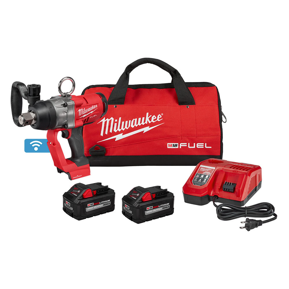 2867-22 M18 Fuel High Torque Cordless Impact Wrench With One-Key Kit, 1 in Square Drive, 1800 ft-lb Torque, 18 V DC