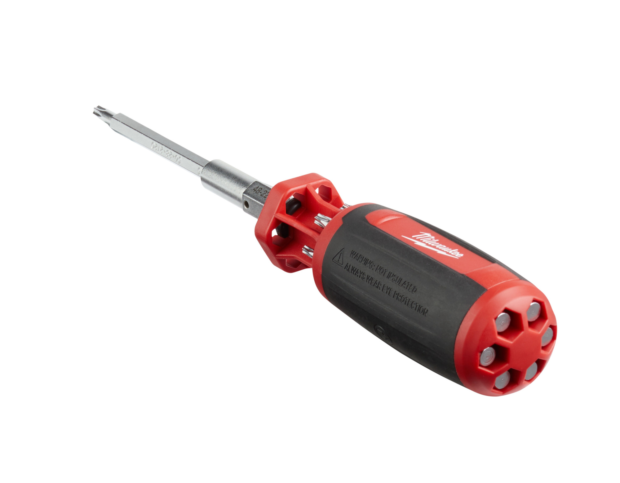 48-22-2133 9-in-1 General Purpose Multi-Bit Screwdriver, 9 Pieces, Phillips/Torx Point, Ergonomic Grip Handle, Steel