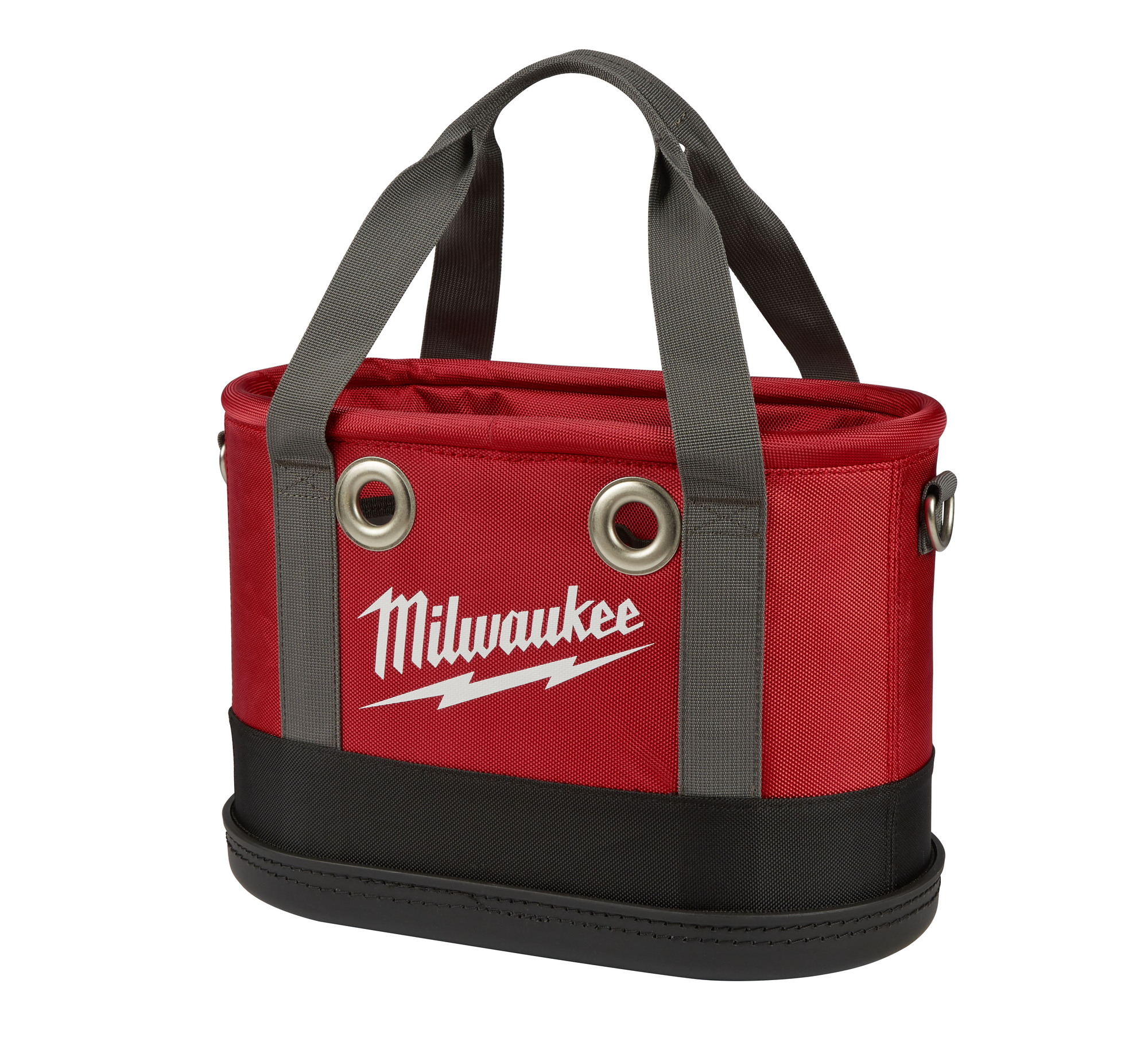 48-22-8276 Aerial Oval Bag, 1680D Ballistic, Black/Red/Gray