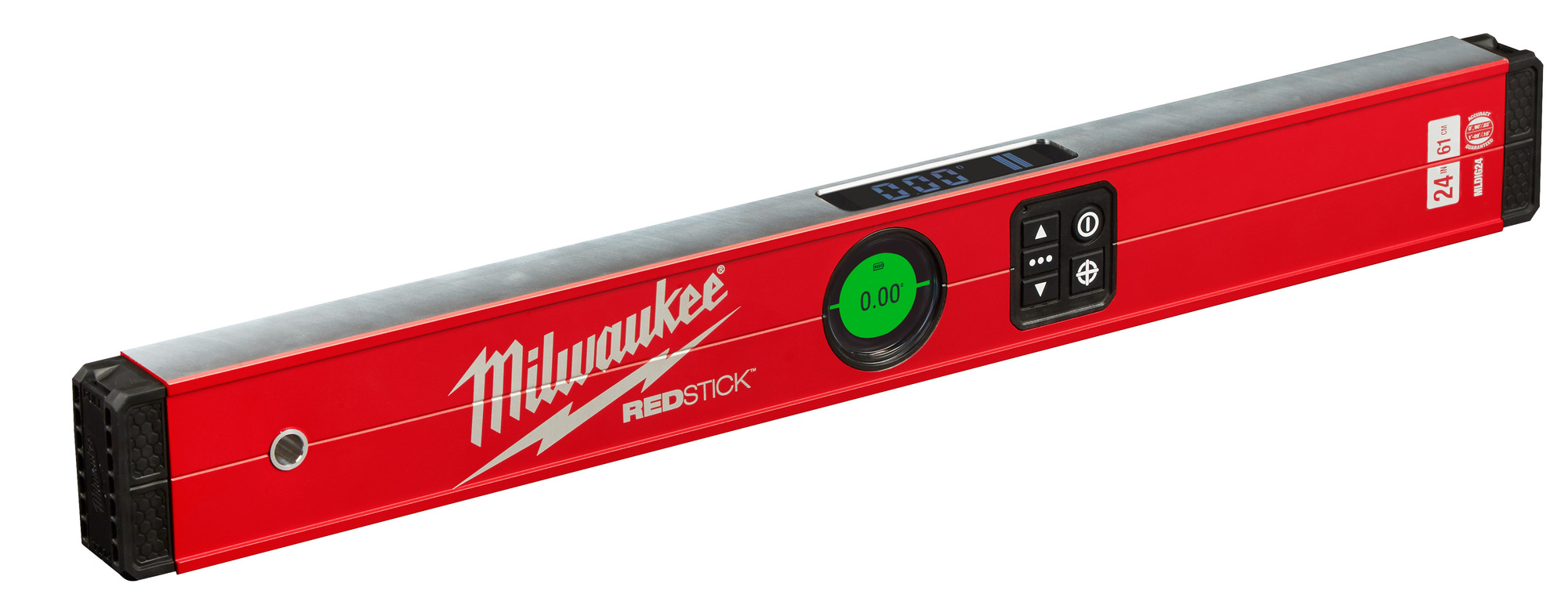 MLDIG24 Redstick Digital Box Beam Level, 24 in L, Aluminum, 0 deg, 90/0.03 deg, 1 to 89/0.1 deg Accuracy