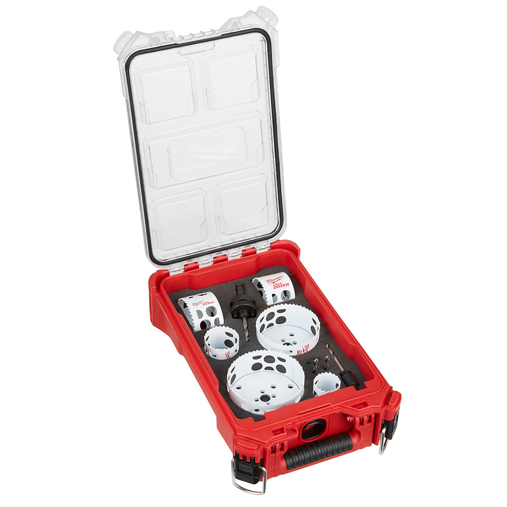 49-22-5606 Hole Dozer Hole Saw Kit, 10 Pieces, Bi-Metal, Thermoset Coated