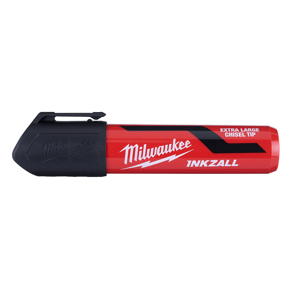 48-22-3260 Inkzall Permanent Marker, Chisel Tip, Plastic, Black