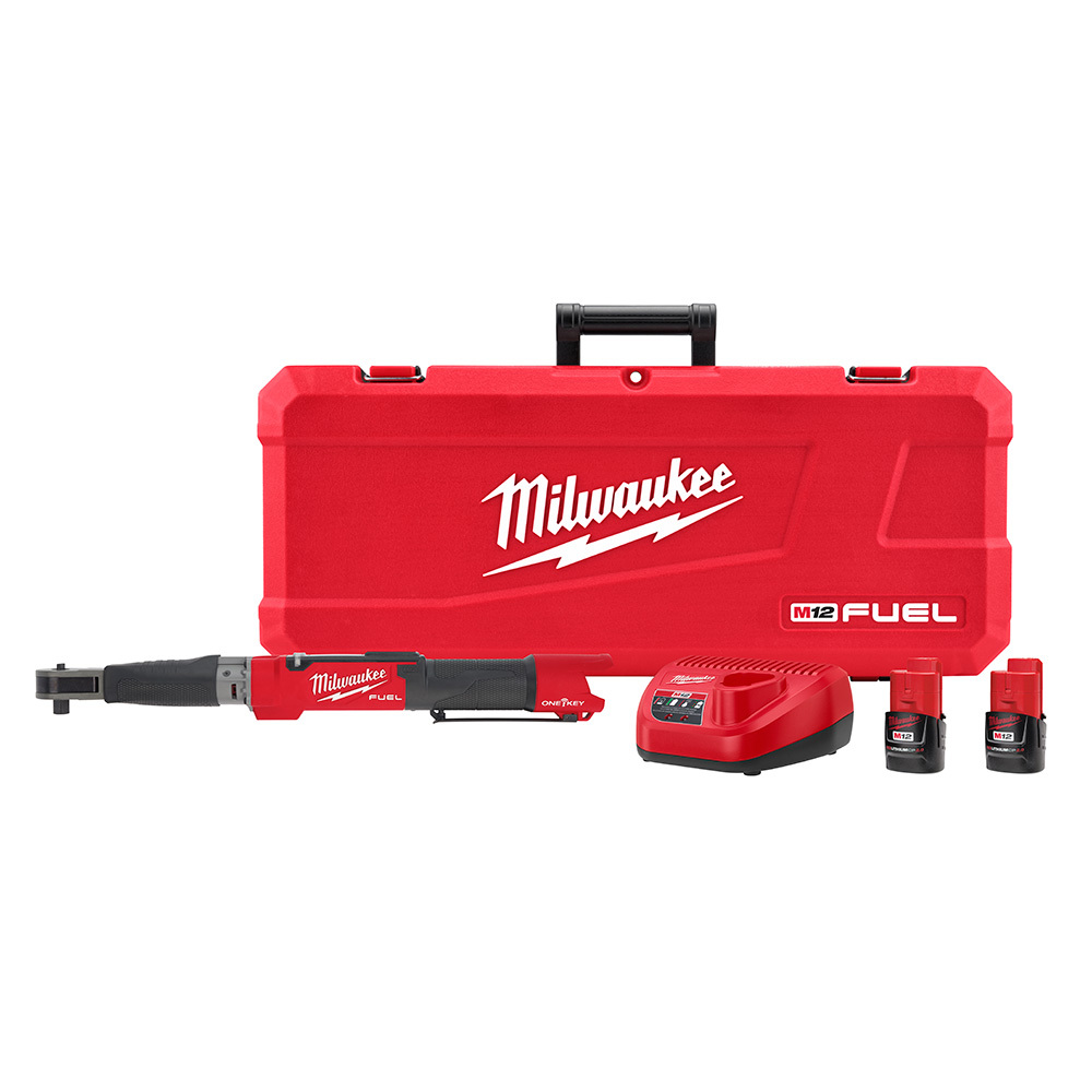 2466-22 M12 Fuel Cordless Digital Torque Wrench Kit With One-Key Technology, 1/2 in Drive, 12.5 to 150 ft-lb Torque, 12 V, M12 REDLITHIUM CP2.0 Lithium-Ion Battery, 23-1/2 in OAL