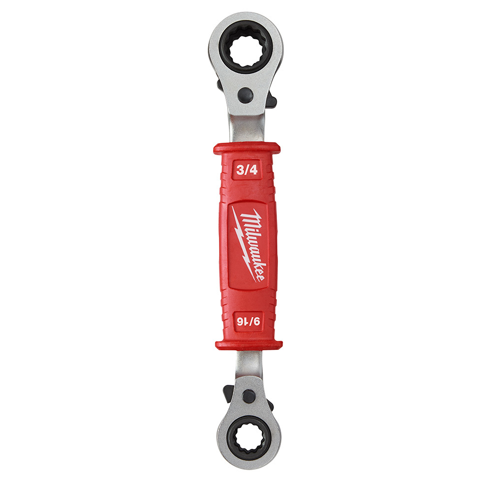 48-22-9212 4-in-1 Insulated Ratcheting Wrench, 12 Points, 9-5/8 in OAL, Forged Steel