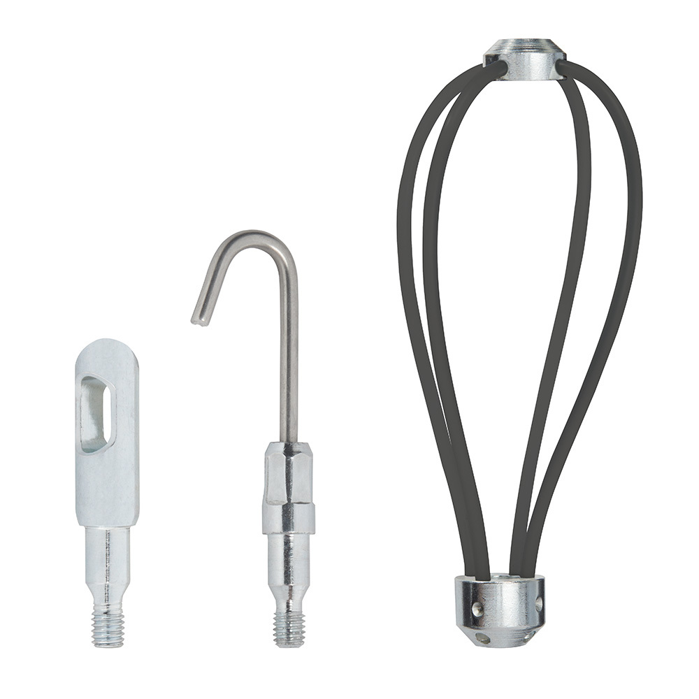 48-22-4157 Fish Stick Accessory Tip Kit, 3 Pieces, For Use With Fish Sticks, Steel, Metallic