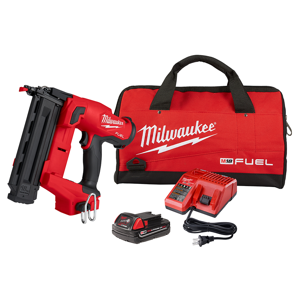 2746-21CT M18 Fuel Cordless Brad Nailer Kit, 18 ga x 5/8 to 2-1/8 in L Fastener, For Fastener Type: Brad, 110 Magazine, 11.9 in OAL