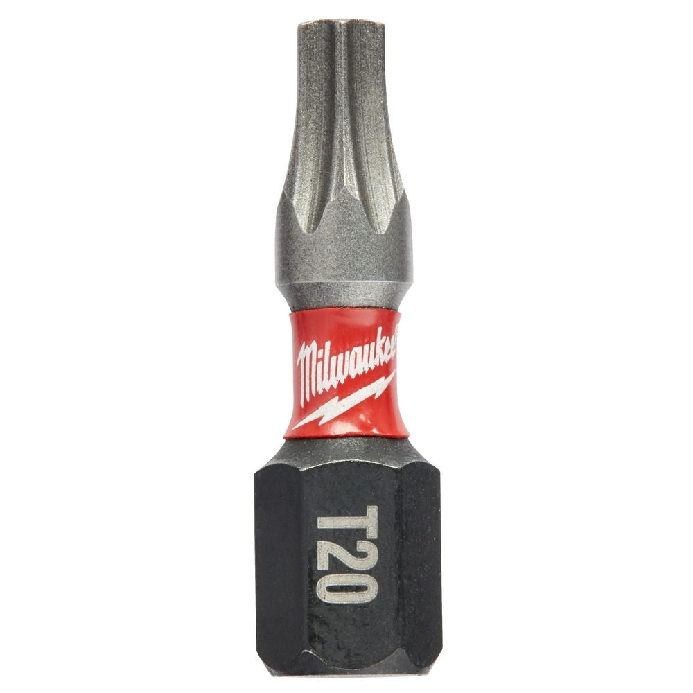 48-32-4614 Shockwave Impact Driver Bit, T20 Torx Point, 1 in OAL, 1/4 in, Steel