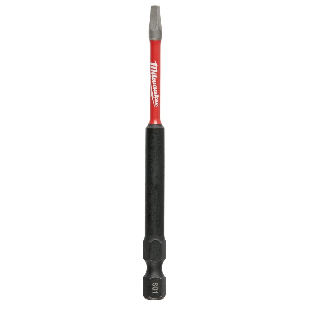 48-32-4575 Shockwave Impact Driver Bit, SQ1 Square Point, 3-1/2 in OAL, 1/4 in, Steel