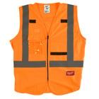 High Visibility Orange Safety Vest - S/M
