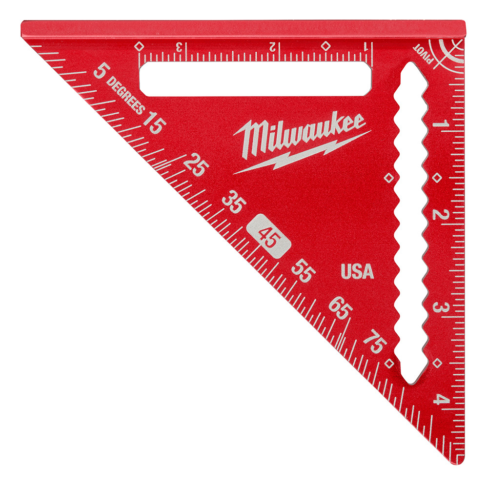 MLSQ040 Trim Square, 4-1/2 in, 1/8 in Graduation, Aluminum