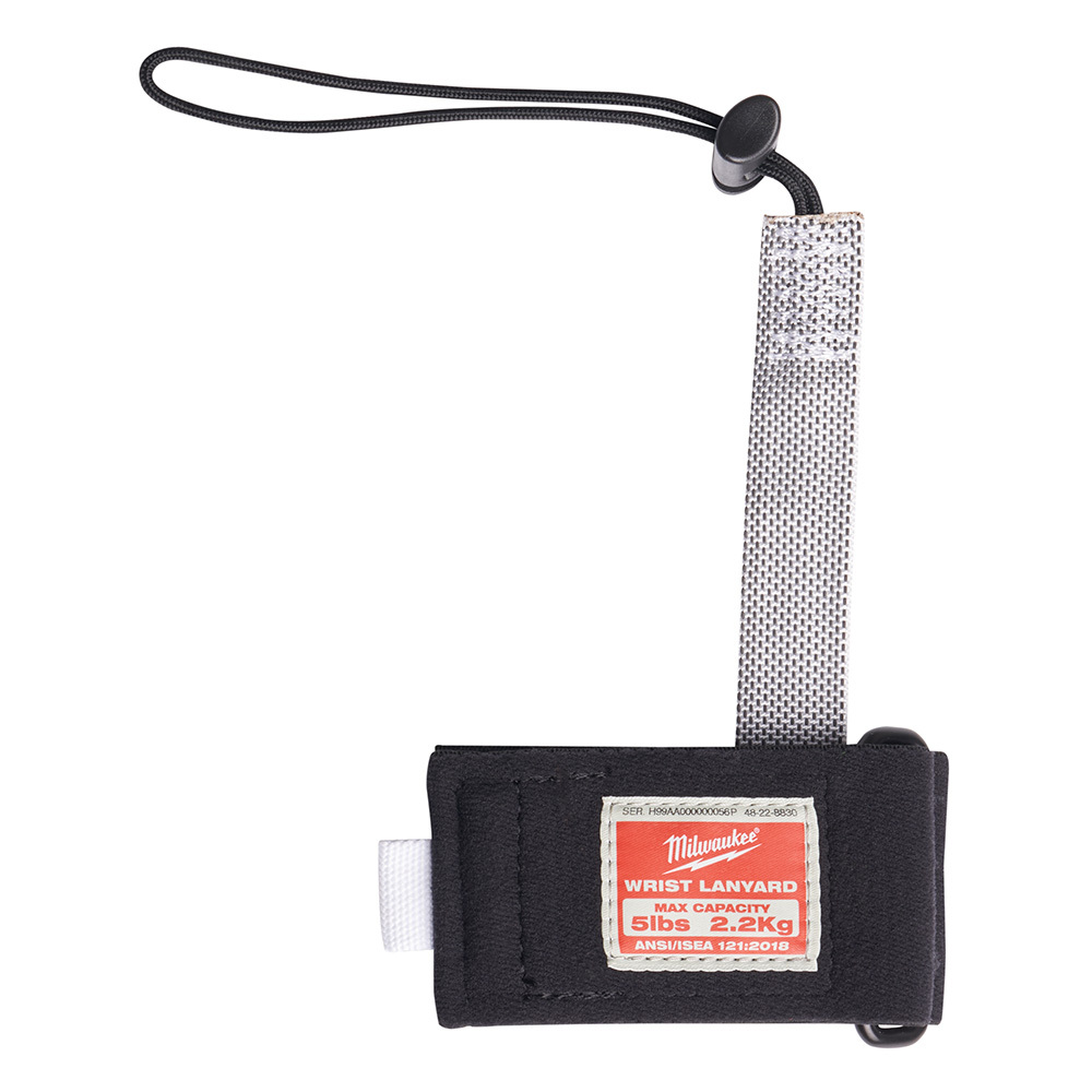 48-22-8830 Wrist Lanyard, 5 lb Capacity, Hook and Loop Connection, Nylon/Rubber
