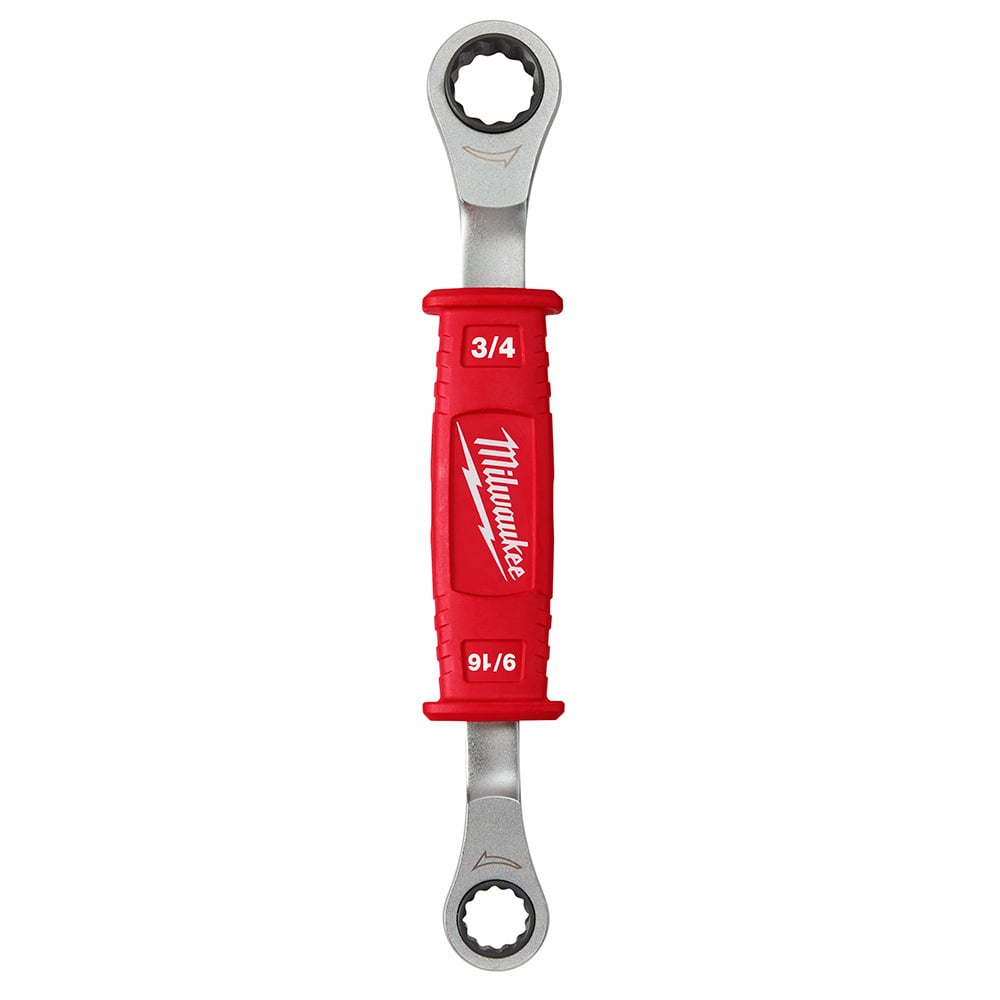 48-22-9211 2-in-1 Insulated Ratcheting Wrench, 12 Points, 9-5/8 in OAL, Forged Steel