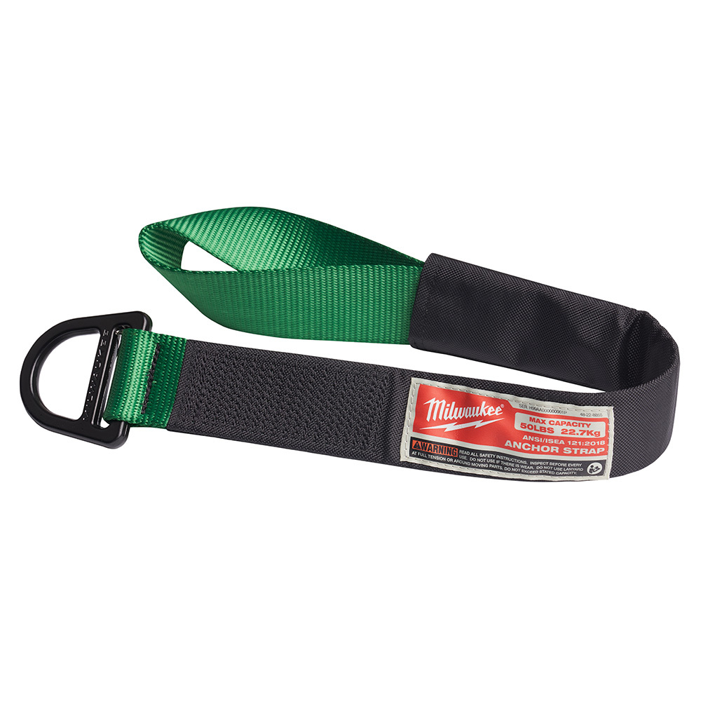 48-22-8855 Anchor Strap, 50 lb Capacity, D-Ring Connection, Nylon/Rubber