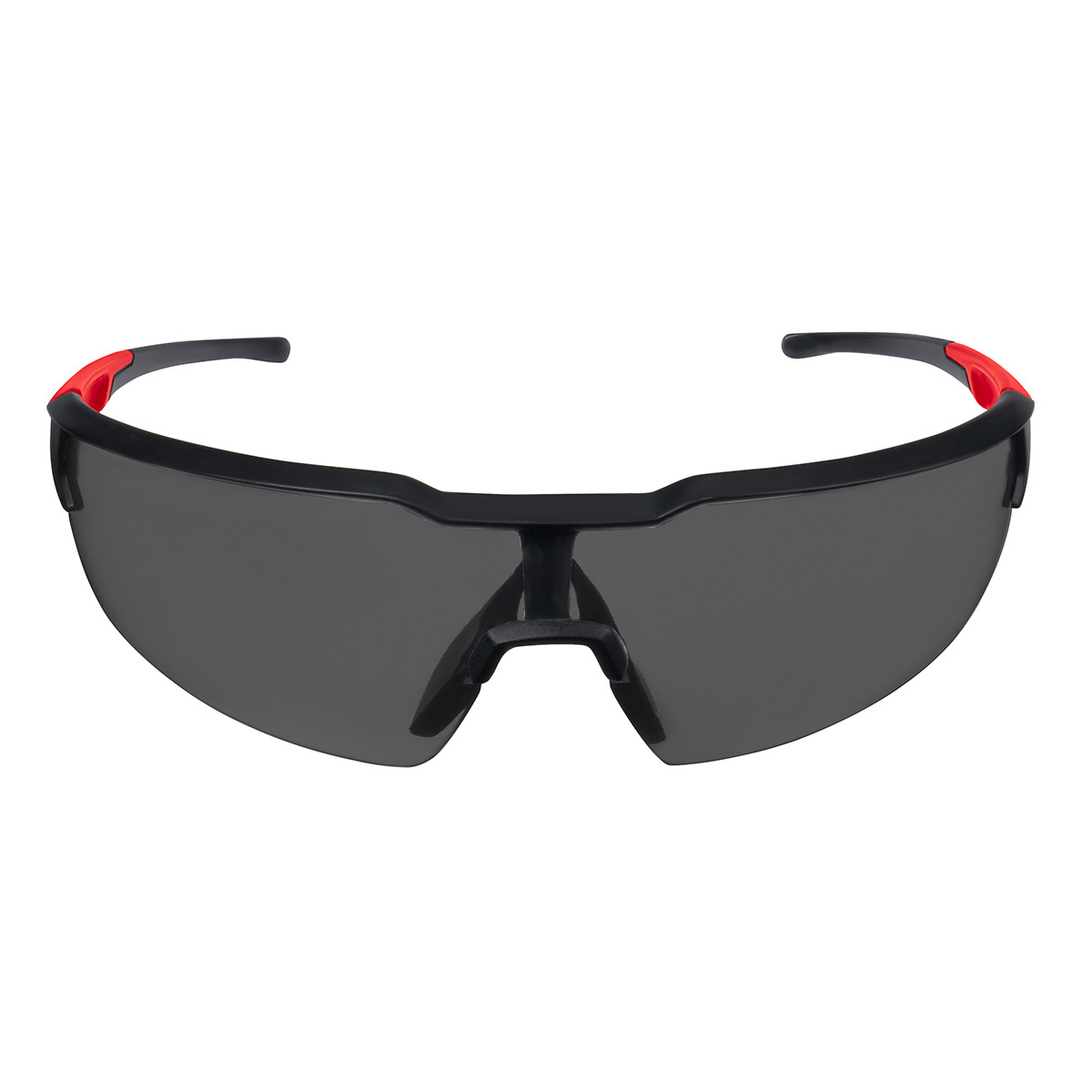 48-73-2005 Safety Glasses, Anti-Fog/Anti-Scratch, Frameless Frame, Black/Red, Plastic Frame, Polycarbonate Lens, ANSI Z87.1+