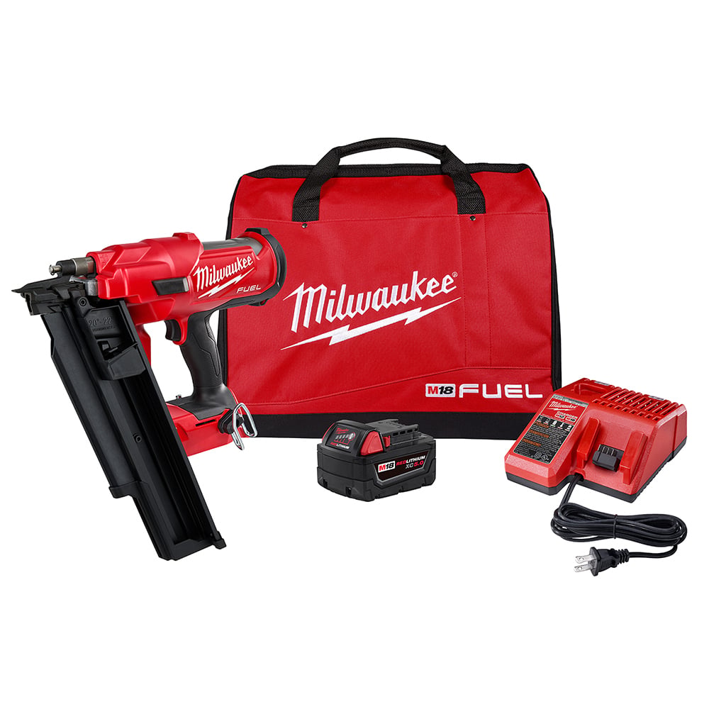 2744-21 M18 Fuel Brushless Cordless Framing Nailer Kit, 2 to 3-1/2 in Fastener, For Fastener Type: 21 deg Framing Nailer, 43 lb Magazine, 14.1 in OAL, Battery