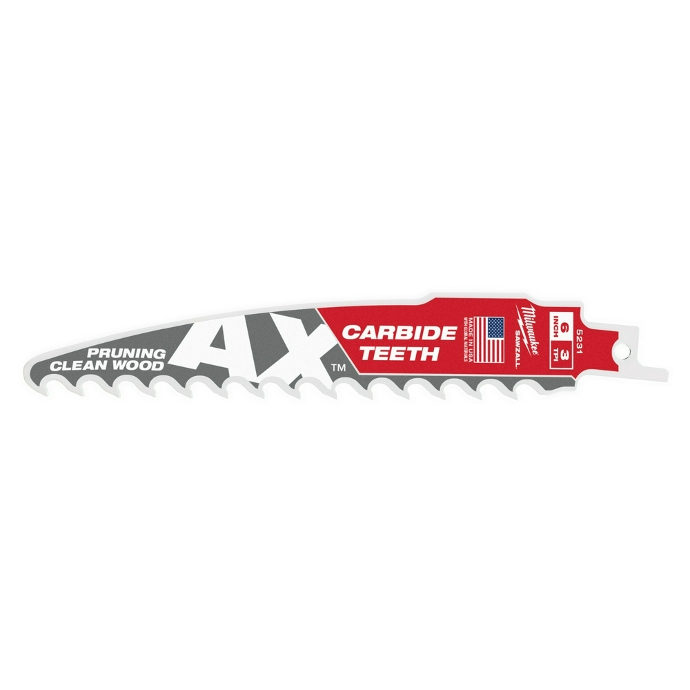 48-00-5331 AX Reciprocating Saw Blade, 6 in L, 3