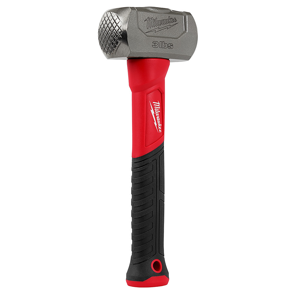 48-22-9310 Drilling Hammer, 11 in OAL, Smooth/Milled Face, 3 lb Forged Steel Head, Forged Steel Handle