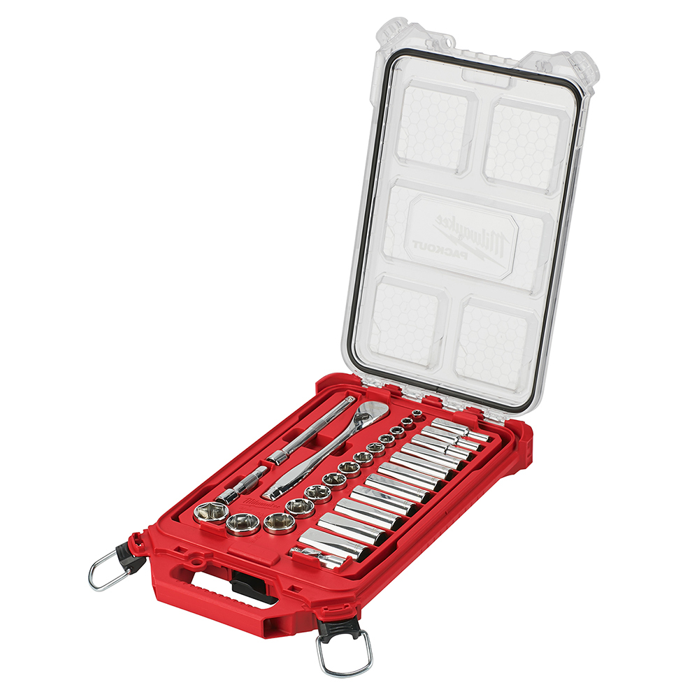 48-22-9481 Packout Wrench Set, 28 Pieces, Polished Chrome